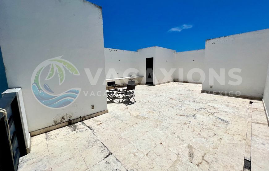 2-Bedroom Penthouse Lock-Off with Private Terrace for Rent in Bahia Principe, Akumal
