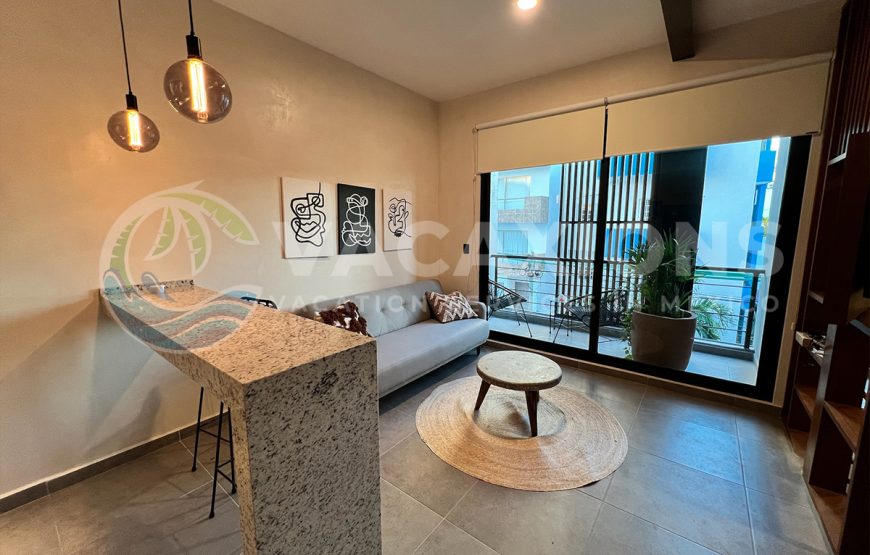 New & Modern Studio Rental Steps from la 5ta Avenida in Playa Del Carmen